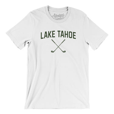 Lake Tahoe Golf Men/Unisex T-Shirt-White-Allegiant Goods Co. Vintage Sports Apparel