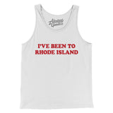 I've Been To Rhode Island Men/Unisex Tank Top-White-Allegiant Goods Co. Vintage Sports Apparel