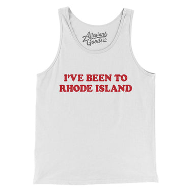 I've Been To Rhode Island Men/Unisex Tank Top-White-Allegiant Goods Co. Vintage Sports Apparel