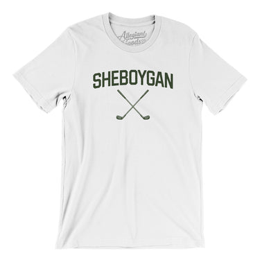 Sheboygan Golf Men/Unisex T-Shirt-White-Allegiant Goods Co. Vintage Sports Apparel