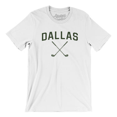 Dallas Golf Men/Unisex T-Shirt-White-Allegiant Goods Co. Vintage Sports Apparel