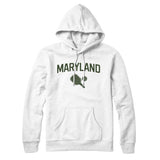 Maryland Pickleball Hoodie-White-Allegiant Goods Co. Vintage Sports Apparel