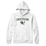 Coeur D'alene Pickleball Hoodie-White-Allegiant Goods Co. Vintage Sports Apparel