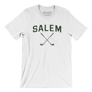 Salem Golf Men/Unisex T-Shirt-White-Allegiant Goods Co. Vintage Sports Apparel