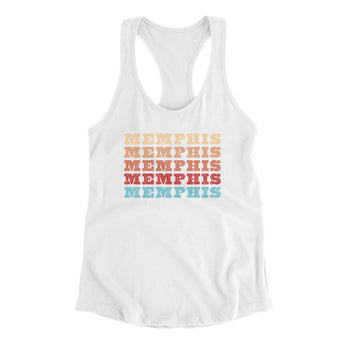 Memphis Repeat Women's Racerback Tank-Allegiant Goods Co. Vintage Sports Apparel