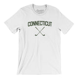 Connecticut Golf Men/Unisex T-Shirt-White-Allegiant Goods Co. Vintage Sports Apparel