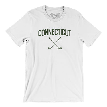 Connecticut Golf Men/Unisex T-Shirt-White-Allegiant Goods Co. Vintage Sports Apparel