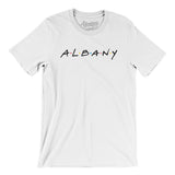Albany Friends Men/Unisex T-Shirt-Allegiant Goods Co. Vintage Sports Apparel