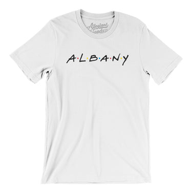 Albany Friends Men/Unisex T-Shirt-Allegiant Goods Co. Vintage Sports Apparel