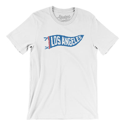Los Angeles Pennant Men/Unisex T-Shirt-White-Allegiant Goods Co. Vintage Sports Apparel