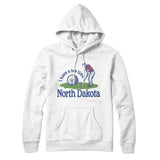 I Have A Tee Time In North Dakota Hoodie-White-Allegiant Goods Co. Vintage Sports Apparel