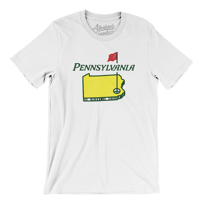 Pennsylvania Golf Men/Unisex T-Shirt-White-Allegiant Goods Co. Vintage Sports Apparel