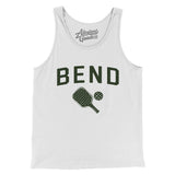 Bend Pickleball Men/Unisex Tank Top-White-Allegiant Goods Co. Vintage Sports Apparel