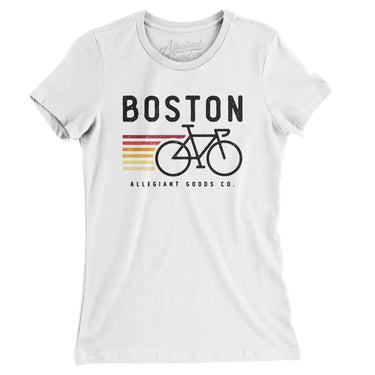 Boston Cycling Women's T-Shirt-Allegiant Goods Co. Vintage Sports Apparel