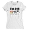 Boston Cycling Women's T-Shirt-White-Allegiant Goods Co. Vintage Sports Apparel