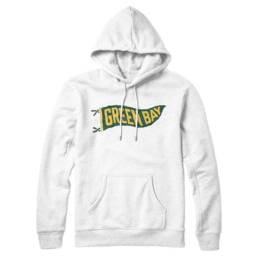 Green Bay Pennant Hoodie-Allegiant Goods Co. Vintage Sports Apparel
