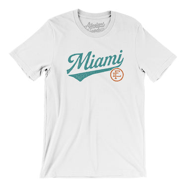 Miami Vintage Script Men/Unisex T-Shirt-Allegiant Goods Co. Vintage Sports Apparel