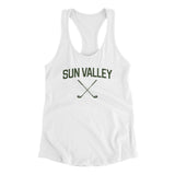 Sun Valley Golf Women's Racerback Tank-White-Allegiant Goods Co. Vintage Sports Apparel