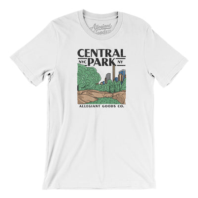 Central Park Men/Unisex T-Shirt-White-Allegiant Goods Co. Vintage Sports Apparel
