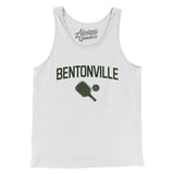 Bentonville Pickleball Men/Unisex Tank Top-White-Allegiant Goods Co. Vintage Sports Apparel