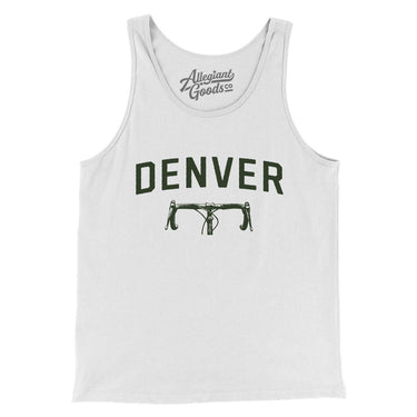 Denver Cycling Men/Unisex Tank Top-White-Allegiant Goods Co. Vintage Sports Apparel