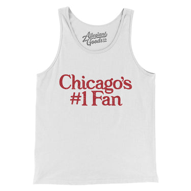 Chicago's Number 1 Fan Men/Unisex Tank Top-White-Allegiant Goods Co. Vintage Sports Apparel