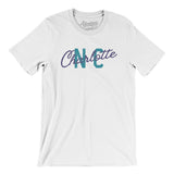 Charlotte Nc Overprinted Men/Unisex T-Shirt-Allegiant Goods Co. Vintage Sports Apparel