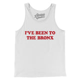 I've Been To The Bronx Men/Unisex Tank Top-White-Allegiant Goods Co. Vintage Sports Apparel