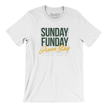 Sunday Funday Green Bay Men/Unisex T-Shirt-Allegiant Goods Co. Vintage Sports Apparel