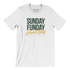 Sunday Funday Green Bay Men/Unisex T-Shirt-White-Allegiant Goods Co. Vintage Sports Apparel