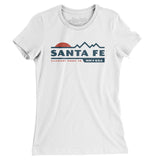 Santa Fe Mountain Sunset Women's T-Shirt-White-Allegiant Goods Co. Vintage Sports Apparel