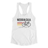 Nebraska Cycling Women's Racerback Tank-White-Allegiant Goods Co. Vintage Sports Apparel