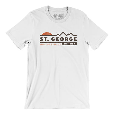 St. George Mountain Sunset Men/Unisex T-Shirt-White-Allegiant Goods Co. Vintage Sports Apparel