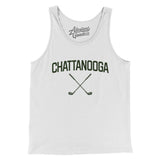 Chattanooga Golf Men/Unisex Tank Top-White-Allegiant Goods Co. Vintage Sports Apparel