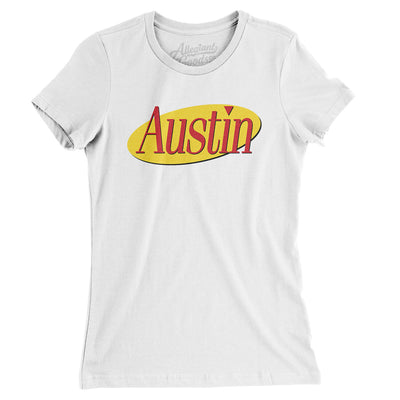 Austin Seinfeld Women's T-Shirt-White-Allegiant Goods Co. Vintage Sports Apparel