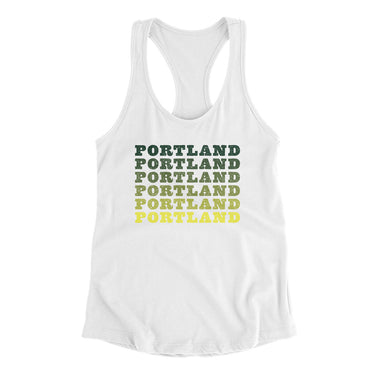 Portland Repeat Women's Racerback Tank-Allegiant Goods Co. Vintage Sports Apparel