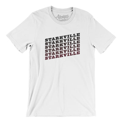 Starkville Vintage Repeat Men/Unisex T-Shirt-White-Allegiant Goods Co. Vintage Sports Apparel