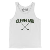 Cleveland Golf Men/Unisex Tank Top-White-Allegiant Goods Co. Vintage Sports Apparel