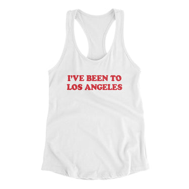 I've Been To Los Angeles Women's Racerback Tank-Allegiant Goods Co. Vintage Sports Apparel