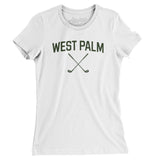 West Palm Golf Women's T-Shirt-White-Allegiant Goods Co. Vintage Sports Apparel