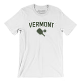 Vermont Pickleball Men/Unisex T-Shirt-White-Allegiant Goods Co. Vintage Sports Apparel