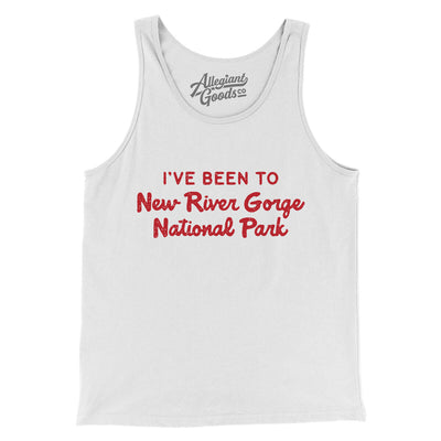 I've Been To New River Gorge National Park Men/Unisex Tank Top-White-Allegiant Goods Co. Vintage Sports Apparel