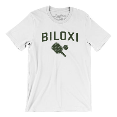 Biloxi Pickleball Men/Unisex T-Shirt-White-Allegiant Goods Co. Vintage Sports Apparel