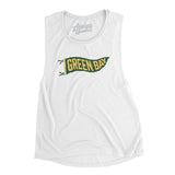 Green Bay Pennant Women's Flowey Scoopneck Muscle Tank-Allegiant Goods Co. Vintage Sports Apparel