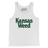 Kansas Weed Men/Unisex Tank Top-White-Allegiant Goods Co. Vintage Sports Apparel
