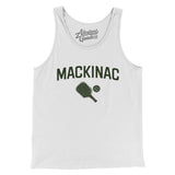 Mackinac Pickleball Men/Unisex Tank Top-White-Allegiant Goods Co. Vintage Sports Apparel