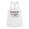 Denver Cycling Women's Racerback Tank-White-Allegiant Goods Co. Vintage Sports Apparel
