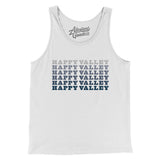Happy Valley Repeat Men/Unisex Tank Top-White-Allegiant Goods Co. Vintage Sports Apparel