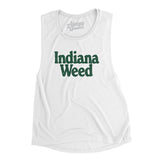 Indiana Weed Women's Flowey Scoopneck Muscle Tank-White-Allegiant Goods Co. Vintage Sports Apparel