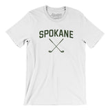 Spokane Golf Men/Unisex T-Shirt-White-Allegiant Goods Co. Vintage Sports Apparel